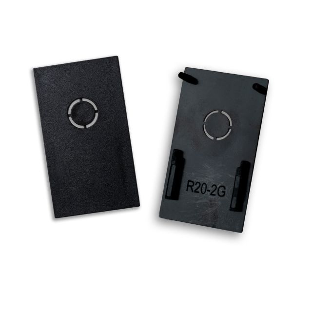 Tappo terminale Track48 per binario per cartongesso, nero, 2 pezzi