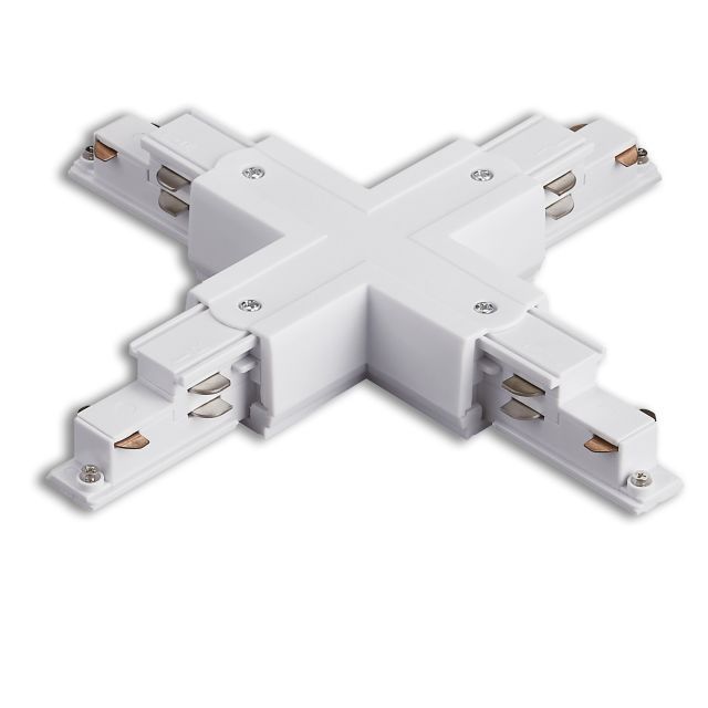 3-PH DALI X-connector for surface mounted rail, white
