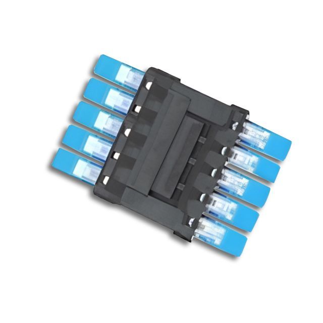 Feed-through plug connector 5-pole, 0.5-2.5mm², max. 250V/10A