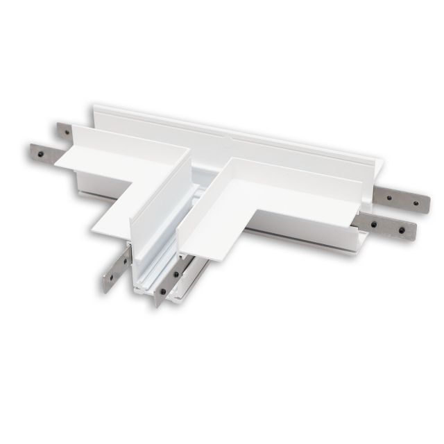 Track48 Binario a T orizzontale per binario per cartongesso, bianco, non raccordo elettrico