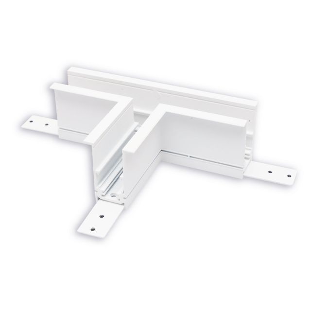 Track48 T-Schiene horizontal für Einbauschiene, weiß, nicht stromführend