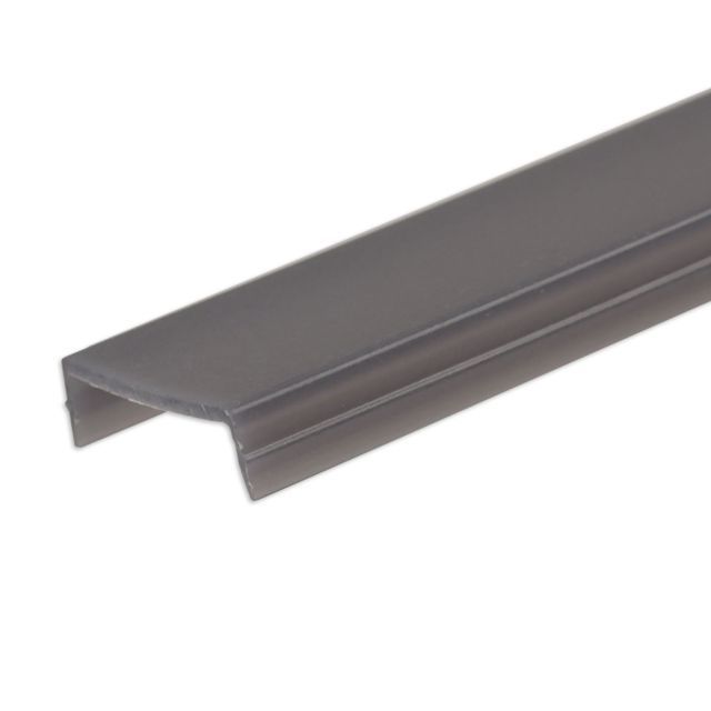 COVER nero per binario Track48 per cartongesso, incasso e superficie (H50), 200cm, trasmissione 25%