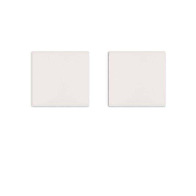 Embout extérieur, blanc pour rail Track48 flat (H25) avec COVER translucide affleurant, 2 pcs