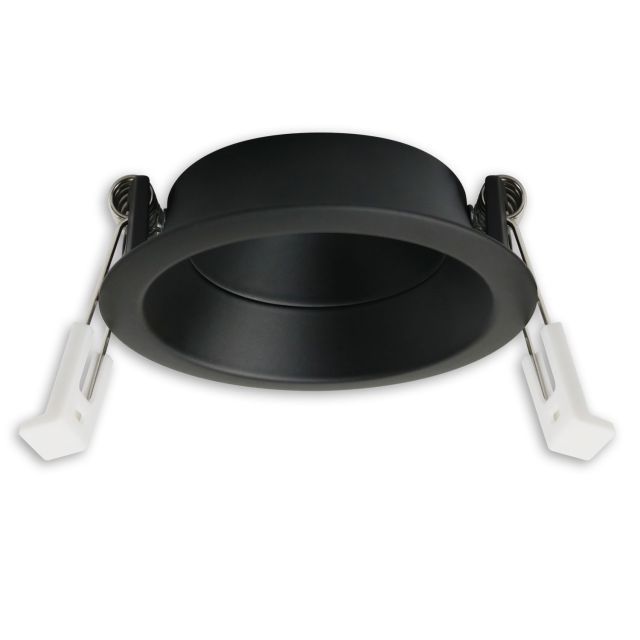 Installation frame for recessed spotlight Back68 & LED module SYS-GU10, swiveling, black matt