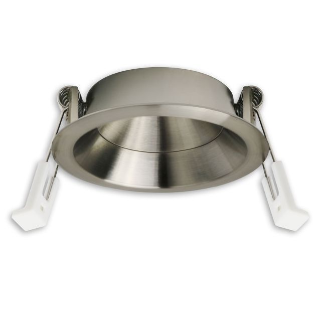 Installation frame for recessed spotlight Back68 & LED module SYS-GU10, swiveling, nickel brushed