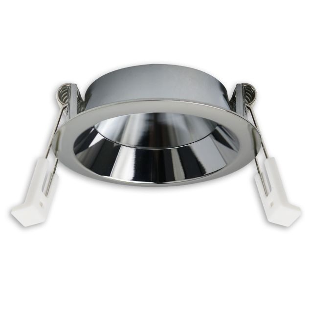 Installation frame for recessed spotlight Back68 & LED module SYS-GU10, swiveling, aluminum brushed