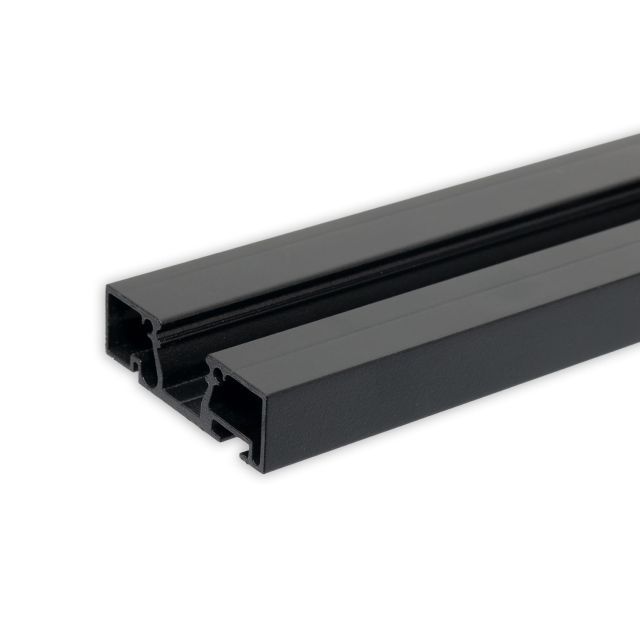 Curtain profile Curtain10 ONE, black RAL9005, 200cm