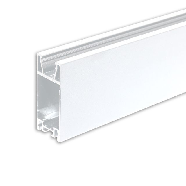 Curtain profile Curtain10 ONE HIGH, white RAL 9010, 200cm