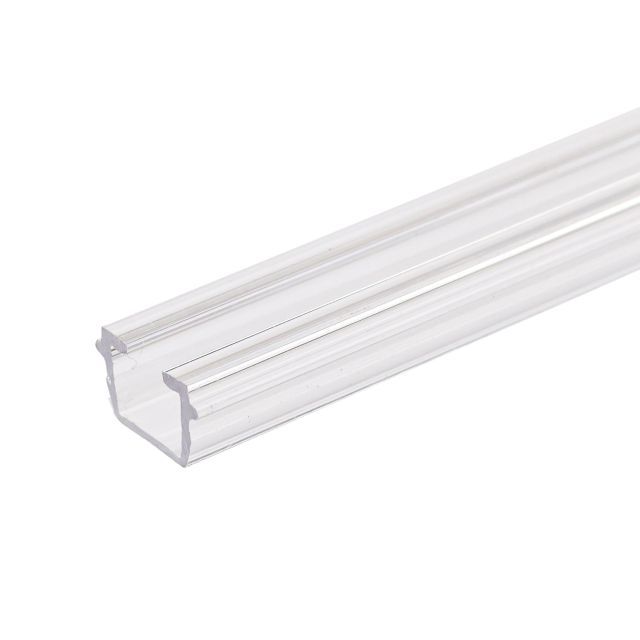 Curtain inlay, clear, internal dimensions W=9,7, H=6,5mm, slot 6mm, 100cm