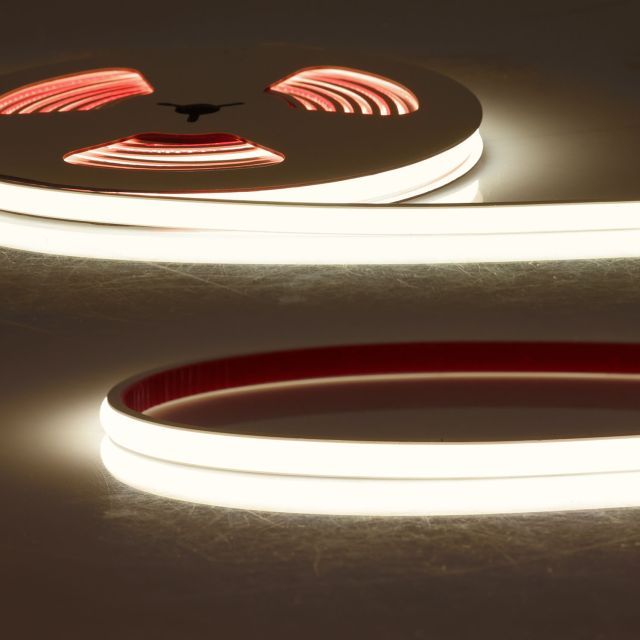 LED FC927 24V Flextube 10W, IP66, 2700K, rouleau de 1,2 m, 240 LED/m, MiniAmp, MiniCut