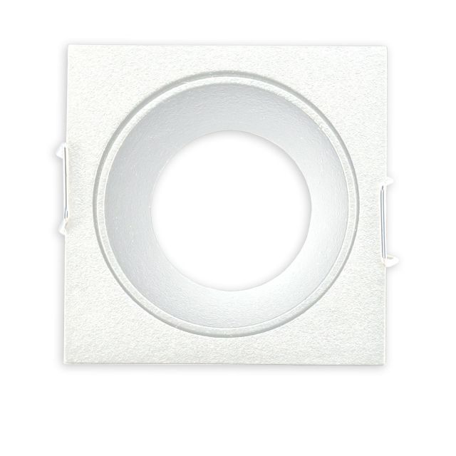 Einbaurahmen für MR11/GU10 Mini Spots, eckig, weiß