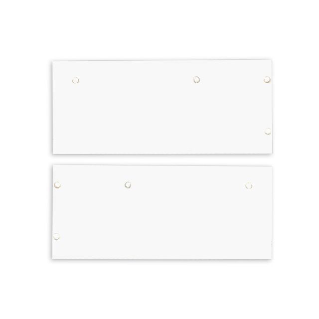 End cap aluminum EC129 for Curtain10 DOUBLE with VISOR, 1 pair (left & right), white