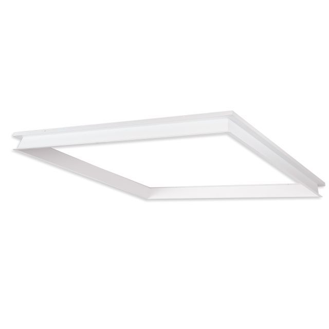 Cadre d’encastrement en retrait blanc RAL 9016 pour dalle LED 625 x 625