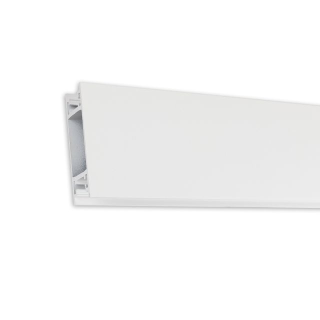 Profilé mural Versa12 Up&Down avec 42x21.5mm d'espace pour alimentation électrique, blanc, 200cm