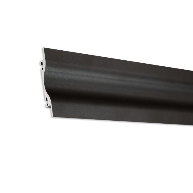 Profilé mural Versa8 plat Up&Down, noir, 200 cm