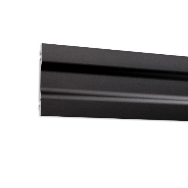 Profilé mural Versa ultraplat noir, 200 cm