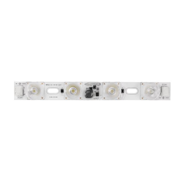 LED Modul für Lightboxen, 9x19°, 215x25x13,4mm, 24V DC, 7500K, 4 LEDs mit 3,5W/LED, IP20