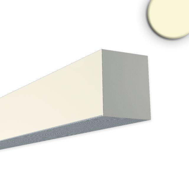 PROLAMP 40Dhm apparent rectangulaire 124W blanc, 2000x2000mm, opal+, dimmable TRIAC, 3000K, 6 pièces