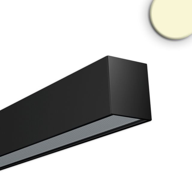 Luminaire LED en saillie PROLAMP30L 20W noir, 1200mm, opale, 2700K