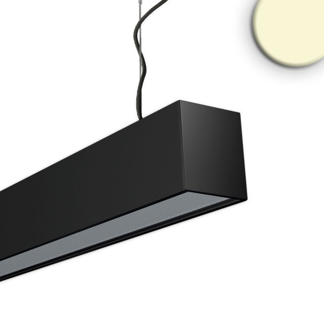Luminaire suspendu LED PROLAMP30L 15W noir, 900mm, opale, 3000K