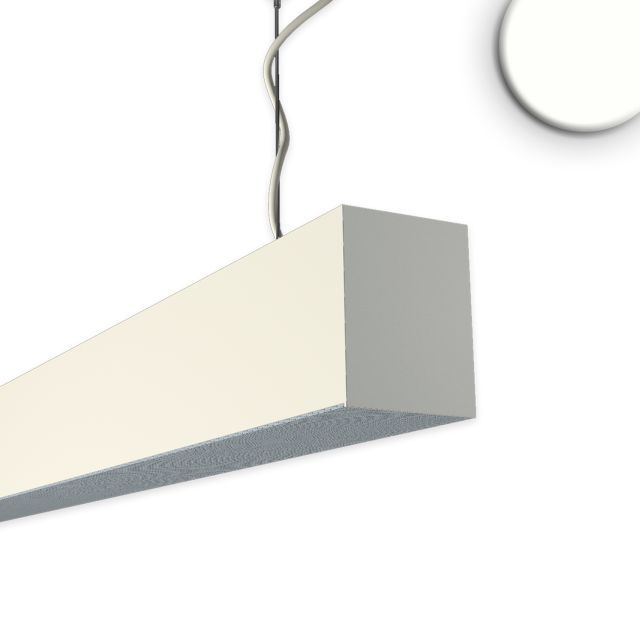 LED pendant lamp PROLAMP30L 20W white, 1200mm, microprismatic, Push/DALI dimmable, 4000K