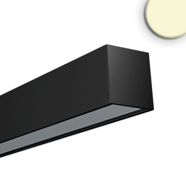 Luminaire LED en saillie PROLAMP40D 39W noir, 1200mm, opale, 2700K