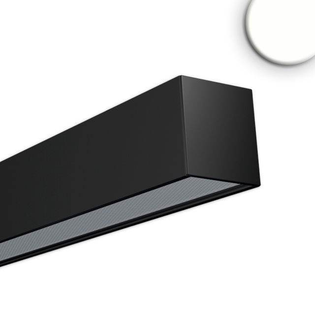Luminaire LED en saillie  PROLAMP40D 48W noir, 1500mm, opale, Push/DALI dimmable, 4000K