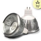 Ampoule LED MR16 5,5W COB, 70°, blanc chaud, dimmable