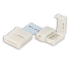 Connecteur d'angle à clip (max. 5A) C1-410 pour ruban LED IP20 à 4 pôles, largeur 10mm, pitch >12mm