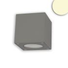 Lampada LED a parete Up&Down 2x3W CREE, IP54, grigio argento, bianco caldo