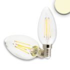 E14 LED candle, 4W, clear, warm white, dimmable