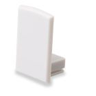 End cap EC16 for SURF12 RAIL incl. COVER4, without cable outlet, PVC, grey white