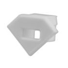 Tappo terminale EC42 per profilo CORNER11 con cavo passante, 1 pezzo