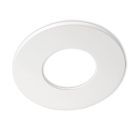 Cover rotonda in alluminio, colore bianco opaco, per faretto da incasso Sys-68