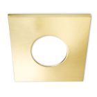 Cover aluminum angular gold brushed for spotlight recessed Sys-68