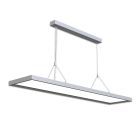 LED Office Pro pendant light Up&Down, 20W+40W, silver, UGR