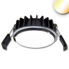 Faretto LED da incasso Sys-90, 12W, bianco dinamico 2300-6000K, Push/DALI DT8 dimm. (cover escl.)