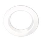 Collerette ronde en aluminium basse luminance pour gamme SYS-90, blanc