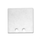 End cap EC 58W white RAL 9010 for profile SURF16, 2 pcs, incl. screws