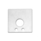 End cap EC 59W white RAL 9010 for profile SURF16 with cable gland, 2 pcs, incl. screws