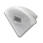 ​​Embout de finition EC 68 silicone pour profilé CORNER13 avec presse-étoupe, 1 pièce