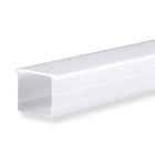 Cover COVER21 opal/satinised IP54 200cm for profile SURF16