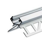 Profilo LED angolare esterno per piastrelle, 200cm