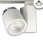 3-Phasen Schienenstrahler fokussierbar, 30W, 30°-50°, weiß matt, 4000K, dimmbar