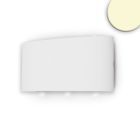 Applique murale LED Up&Down 6*1W CREE, IP54, blanc sable, blanc chaud