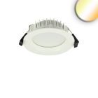 Downlight LED réduction de l'éblouissement 18W, rond, DN145, CRI90, Switch 3000|3500|4000K, dimmable