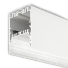 LED Leuchtenprofil LAMP40 Up&Down Aluminium weiß pulverbeschichtet, 200cm