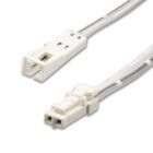 MiniAMP extension male-female, 100cm, 2-pole, white, max. 3A