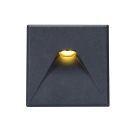 Cover aluminum angular 2 black for recessed wall luminaire Sys-Wall68