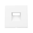 Collerette aluminium carré 3 blanc pour Sys-Wall68